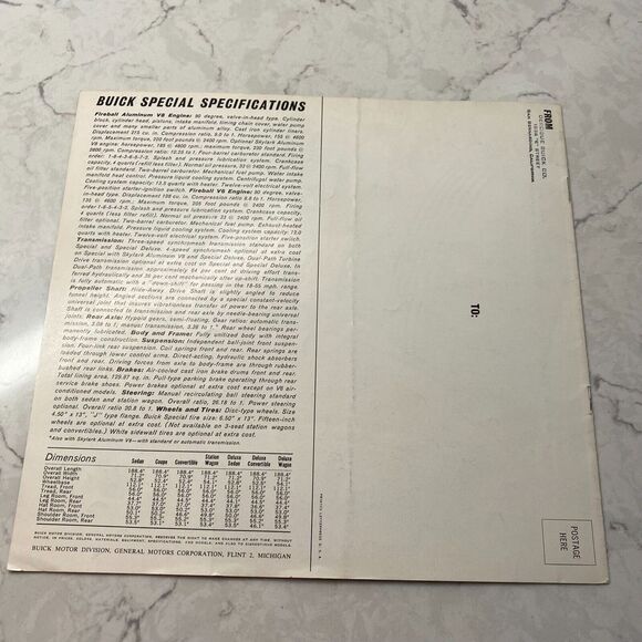 1962 Buick Special Sedan Coupe Convertible Station Wagon Dealer Sales Brochure - Picture 11 of 14